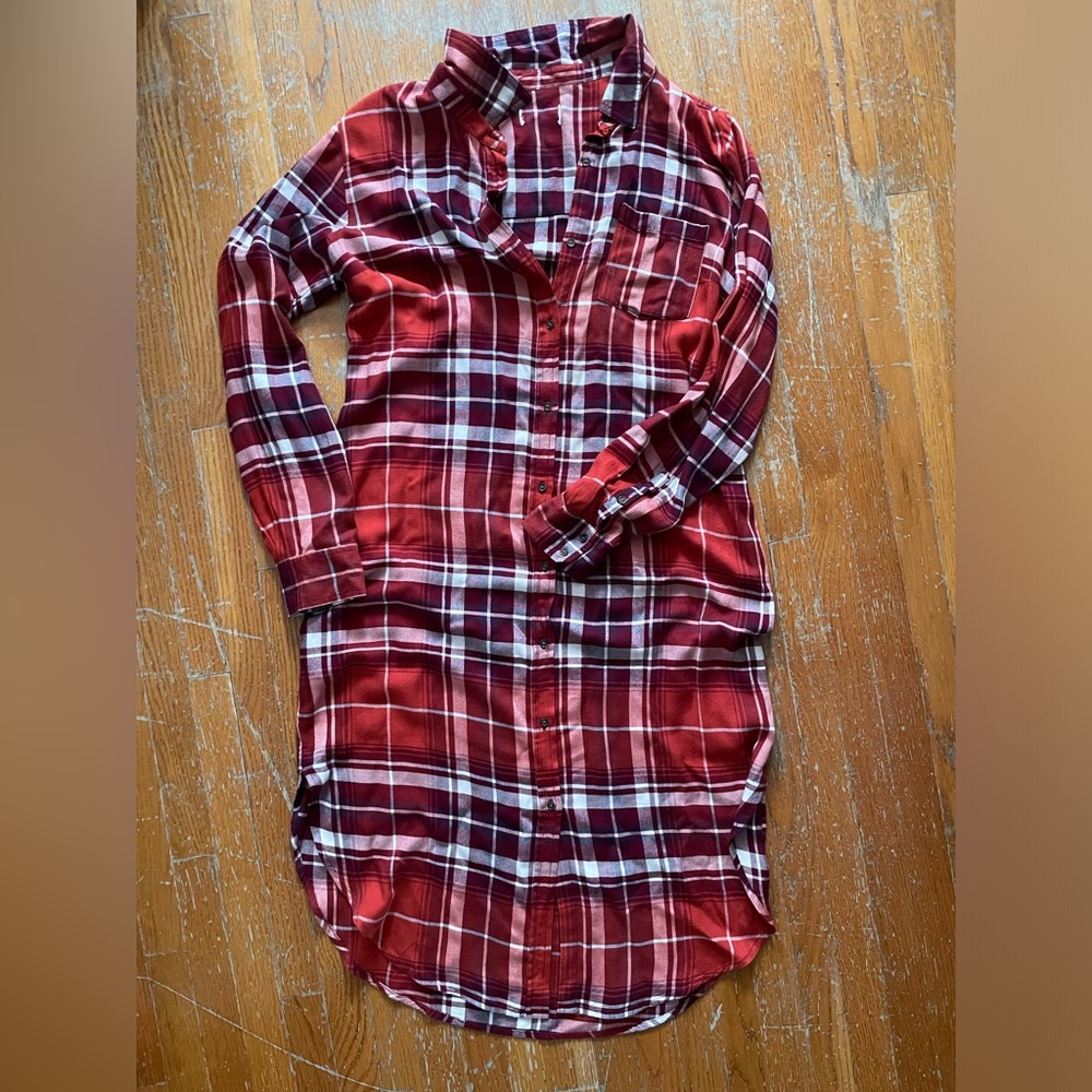 Plaid shirt/dress